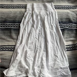 Old Navy Women's Smocked-Waist Poplin Midi Skirt Size Medium